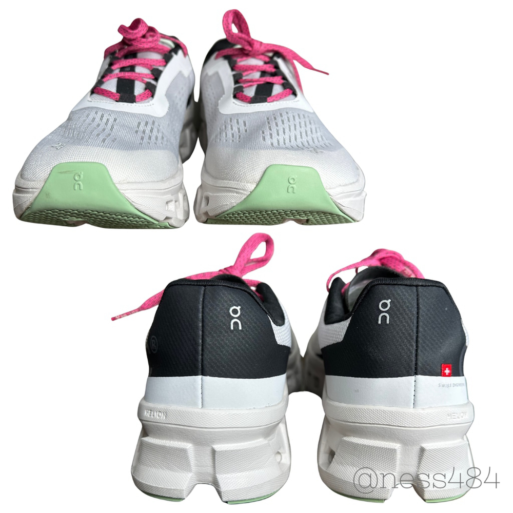 Womens On Running Cloudmonster Running Shoes Frost | Black US M 8.5 & W10 - Picture 4 of 7